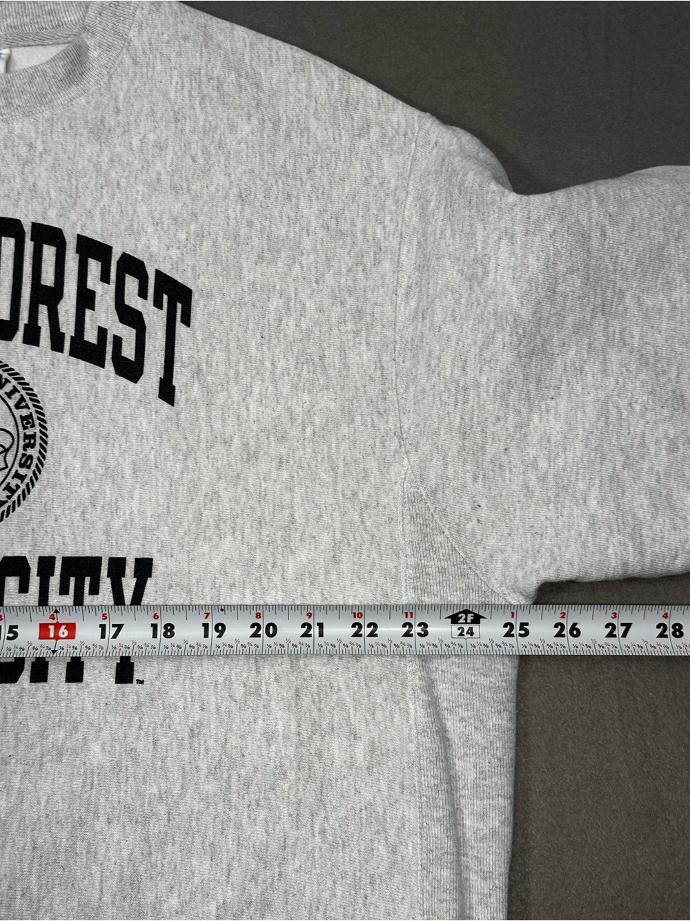 Champion Reverse Weave Wake Forest University Crewneck Sweatshirt Gray L - Picture 13 of 16
